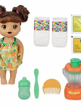 Baby Alive Magical Mixer Baby Doll (Tropical Treat/Brown Hair)